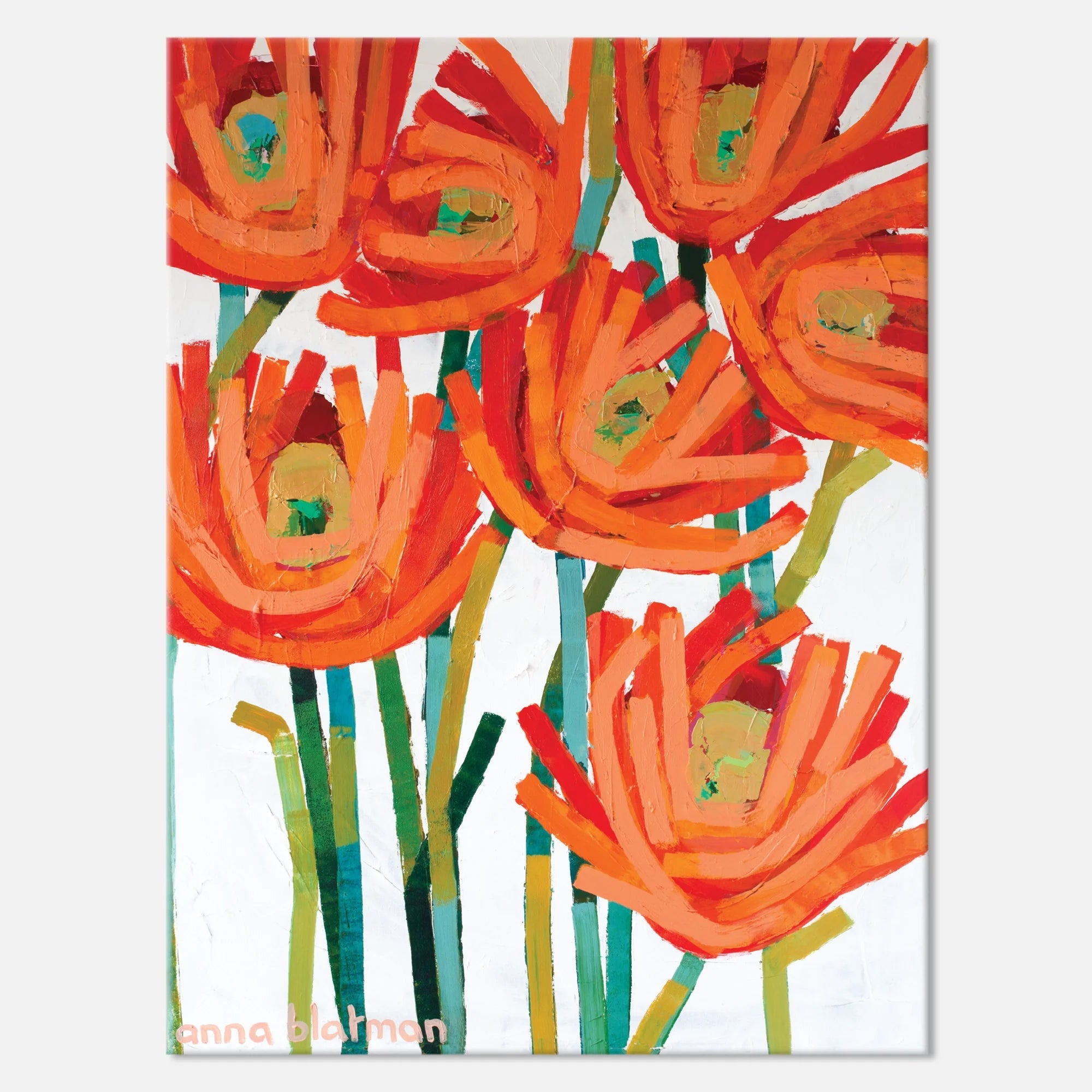 Orange Buds - Gallery Wrapped Canvas