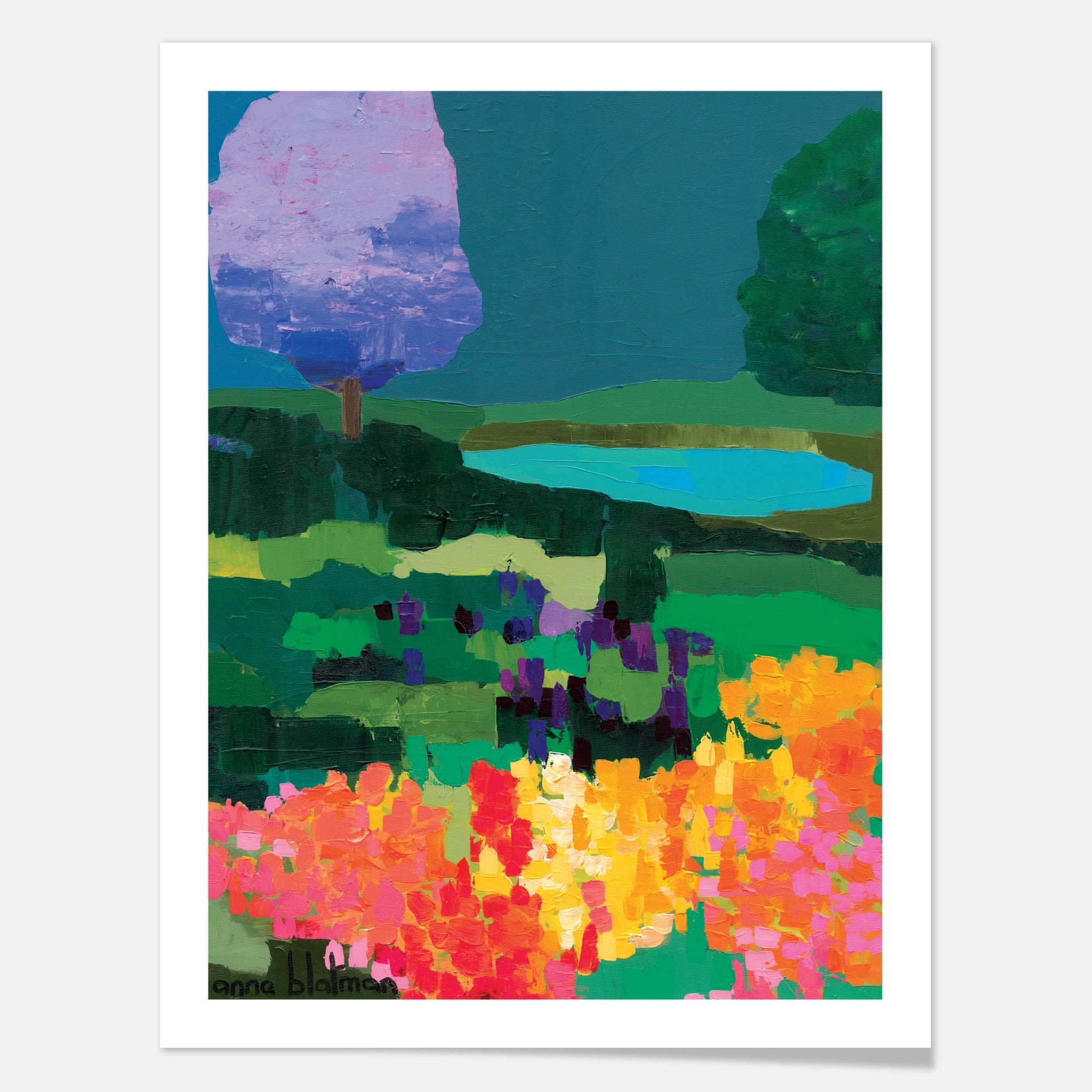 Jacaranda Park - Art Print