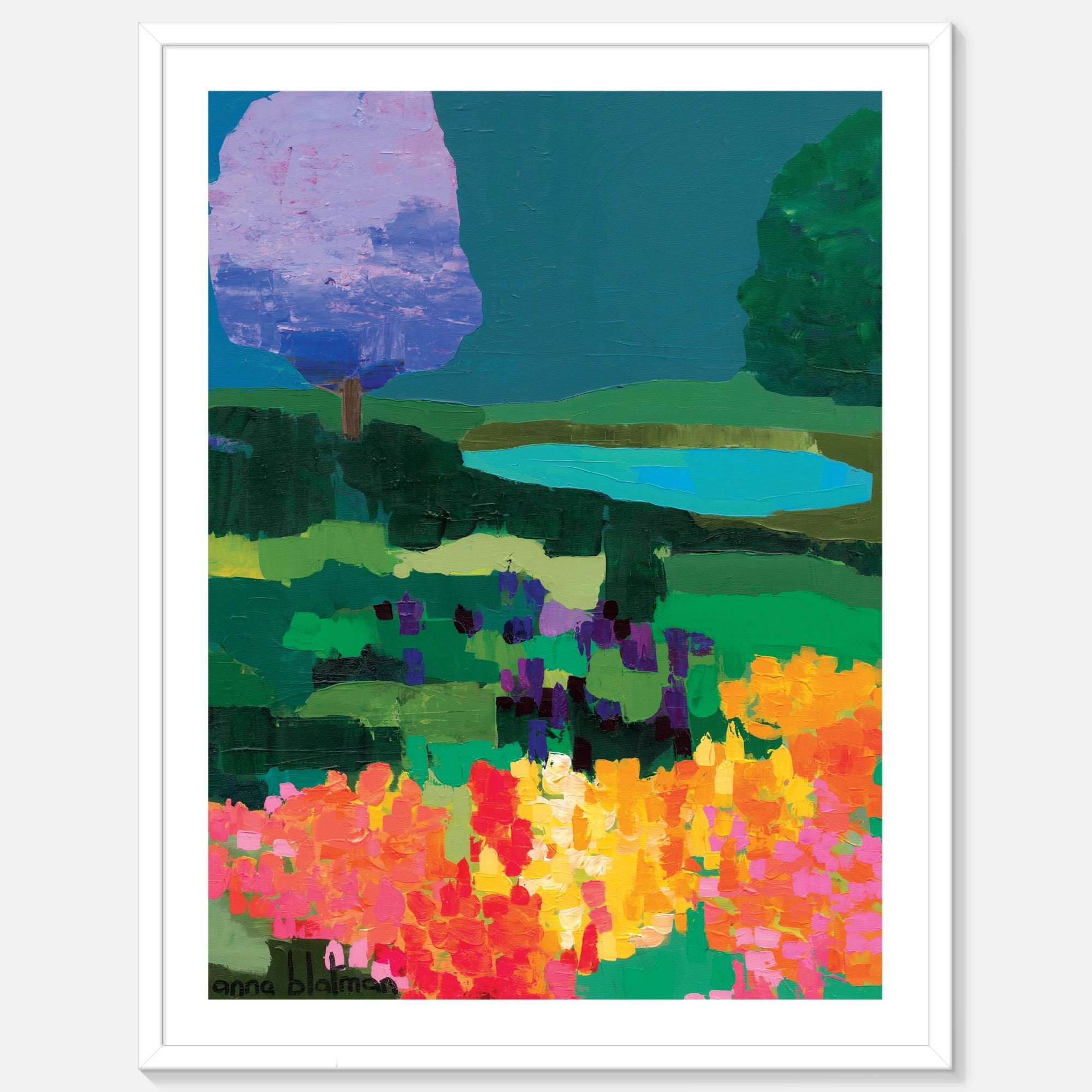 Jacaranda Park - Art Print