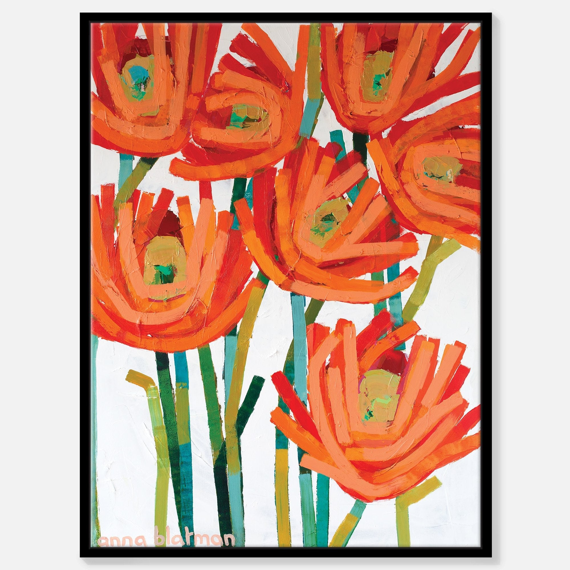 Orange Buds - Gallery Wrapped Canvas