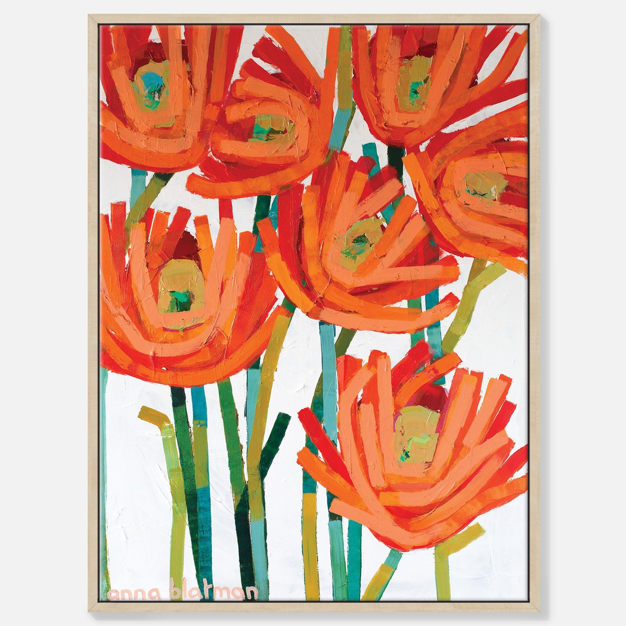 Orange Buds - Gallery Wrapped Canvas