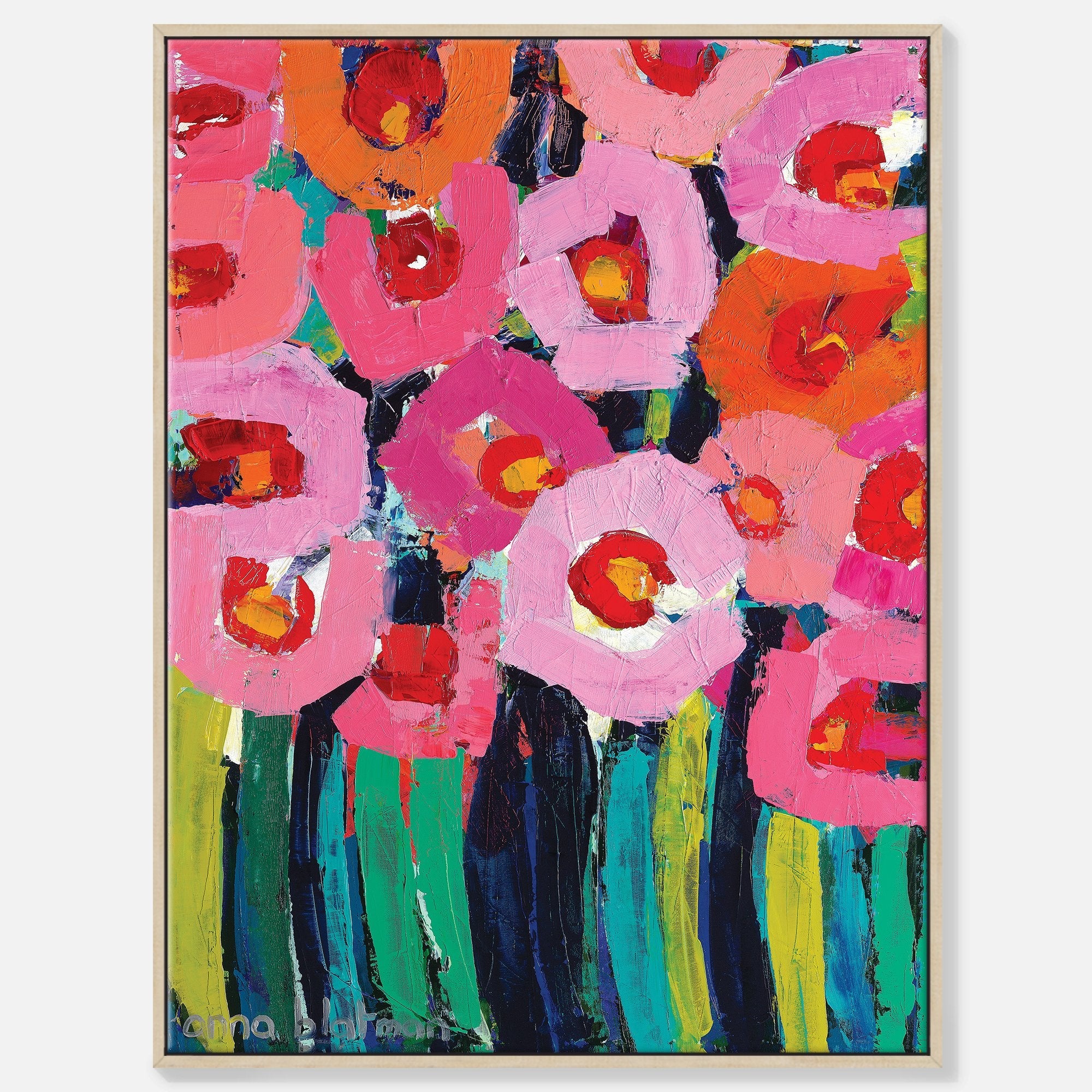 Pink Poppies - Gallery Wrapped Canvas