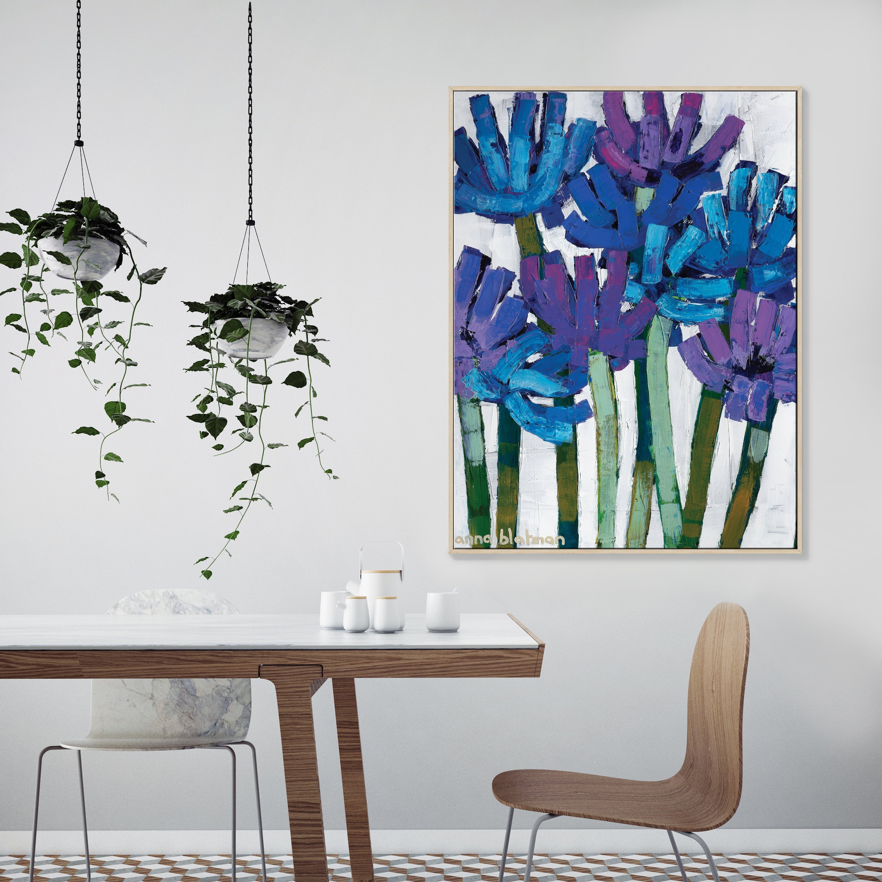 Agapanthas - Gallery Wrapped Canvas