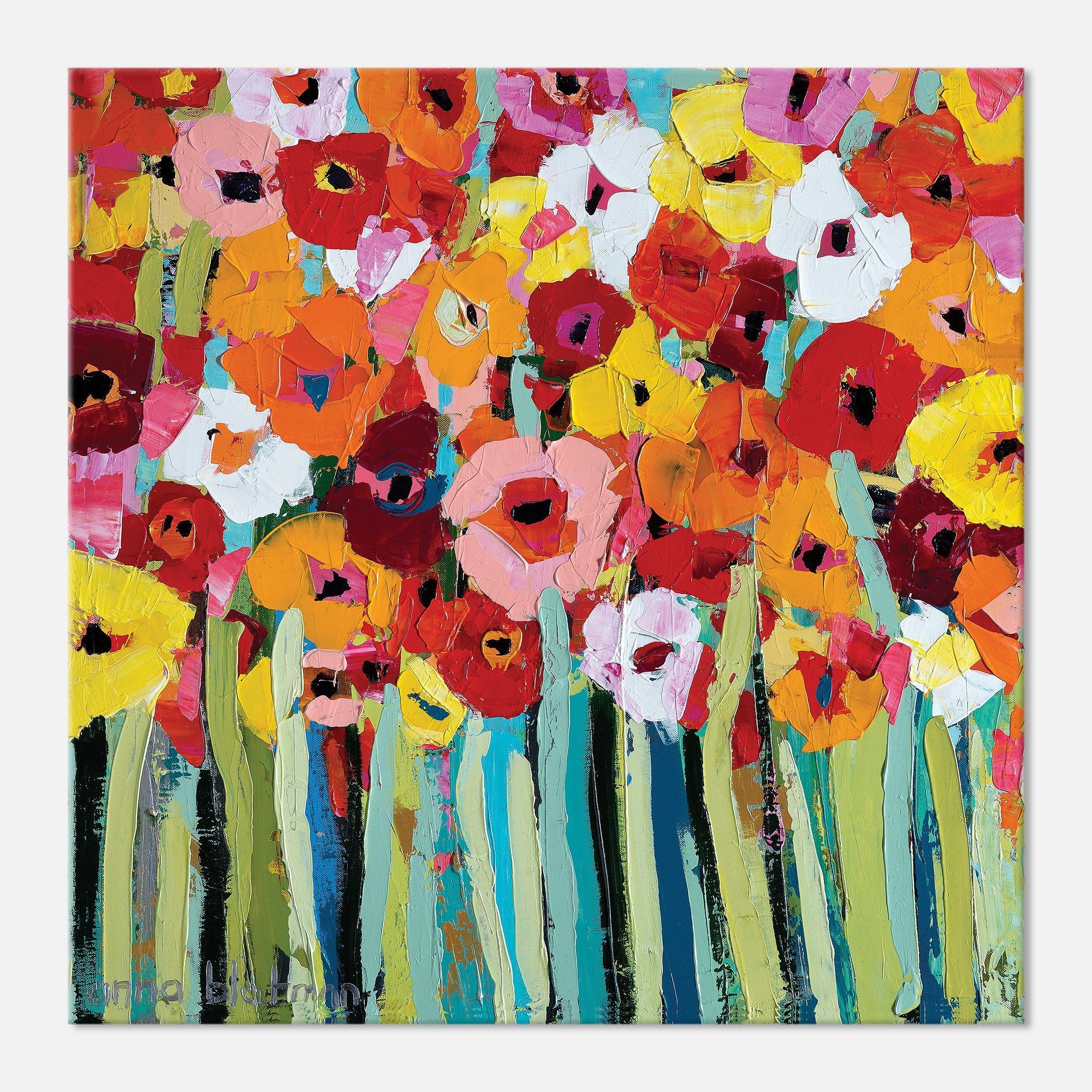 Julie's Blooms - Gallery Wrapped Canvas