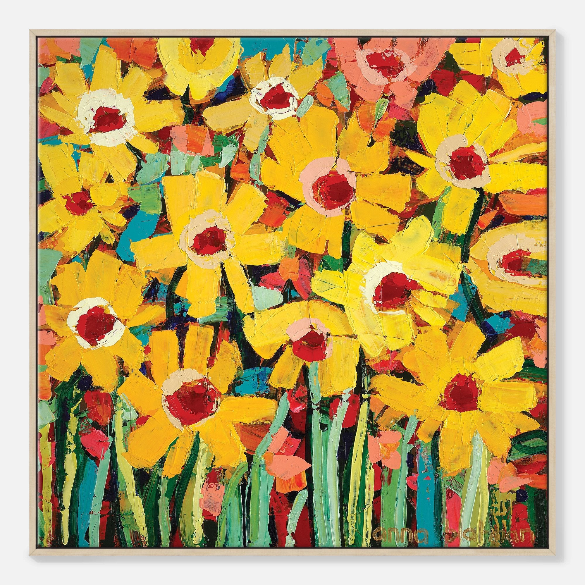 Jayas Daisies - Gallery Wrapped Canvas