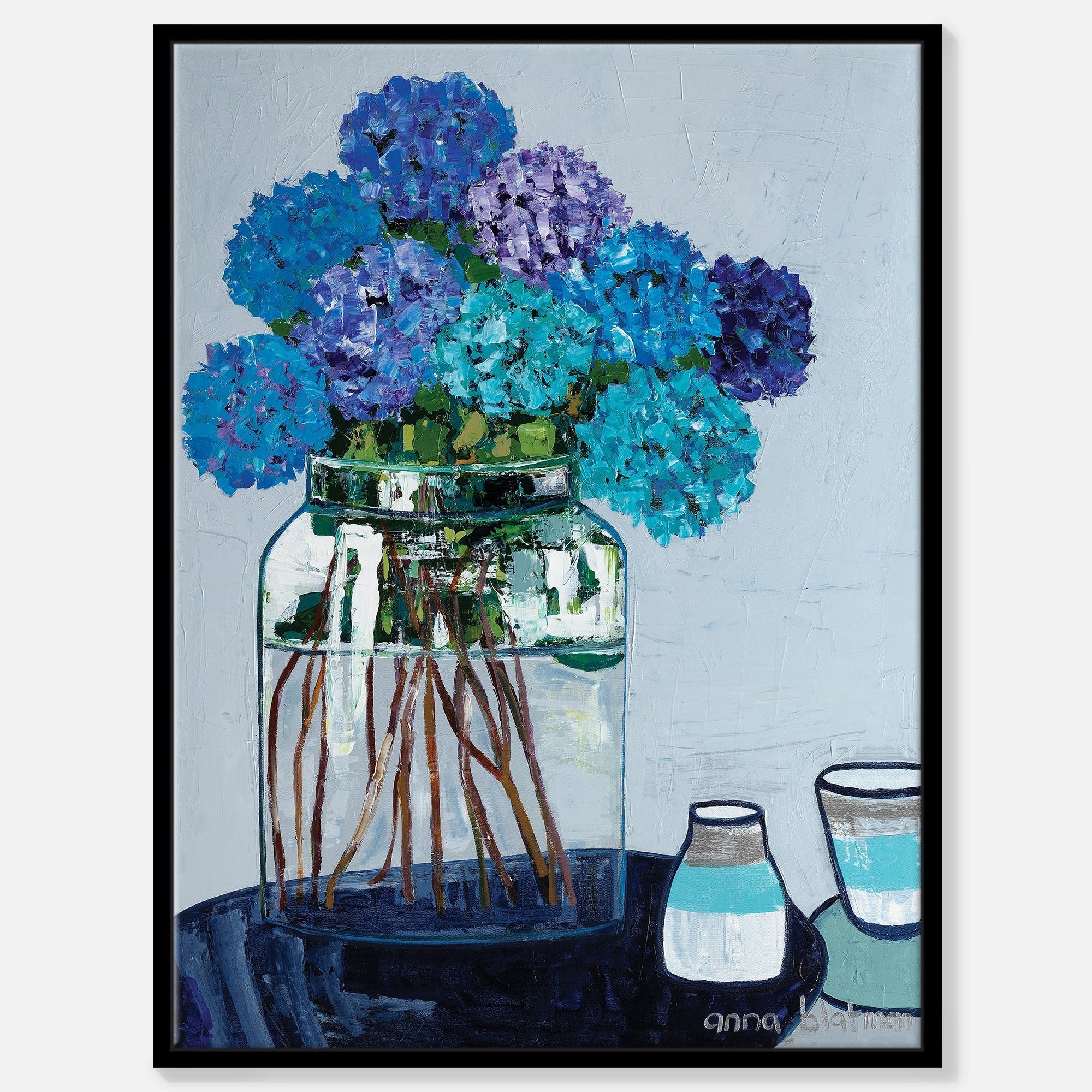Dailes Hydrangeas - Gallery Wrapped Canvas